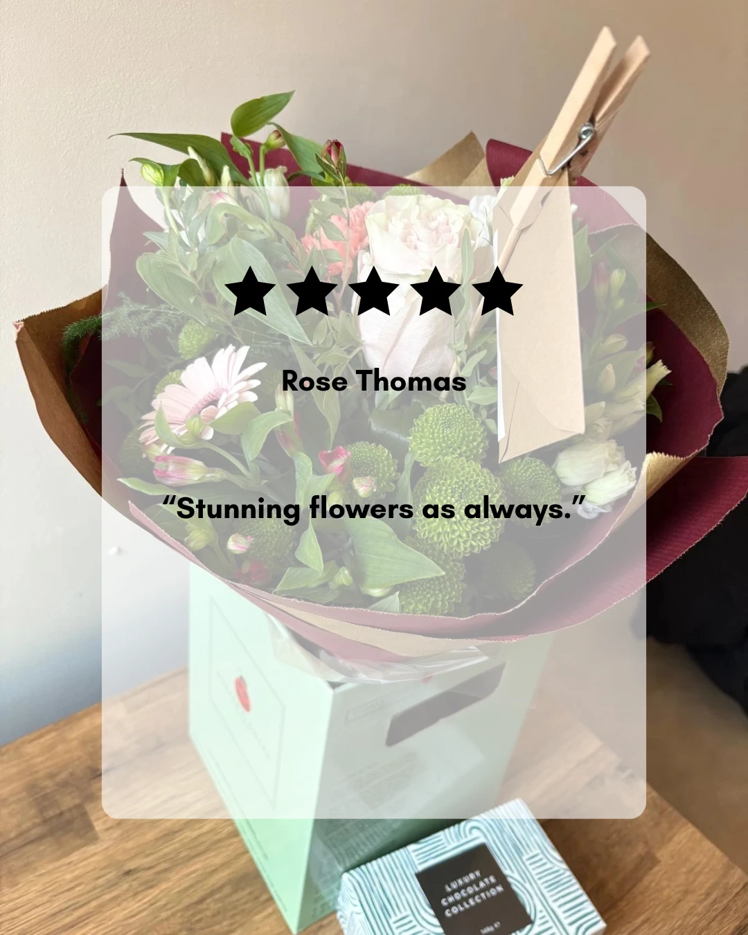 Rose Thomas - Bouquet Delivery - Google Review