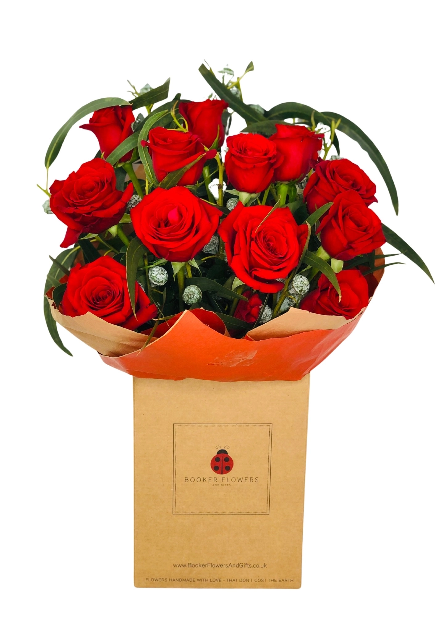 12 Red Roses Handtied Bouquet