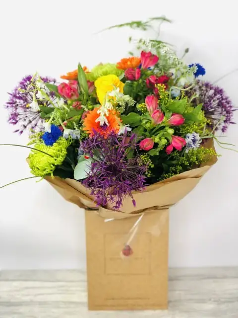 Bright Summer Rainbow Handtied Bouquet