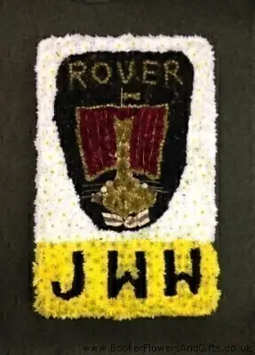 Car Badge With Initials Funeral Flowers Car Badge With Initials Funeral Flowers