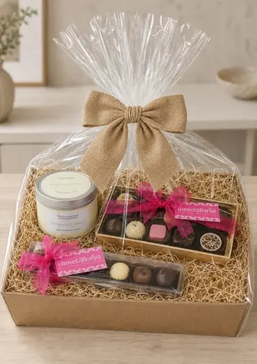 Chocolates and Candle Gift Box