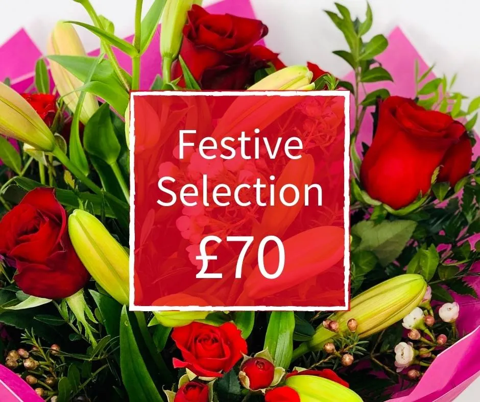 Christmas Florist Choice 70 - Seasonal Handtied Bouquet