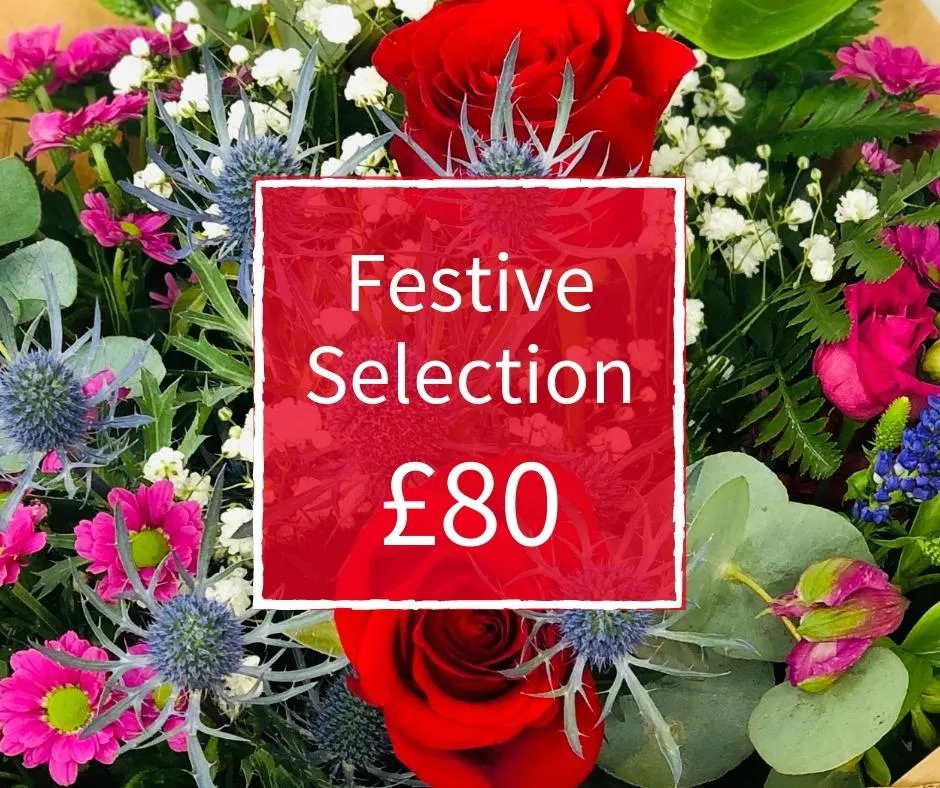 Christmas Florist Choice 80 - Seasonal Handtied Bouquet