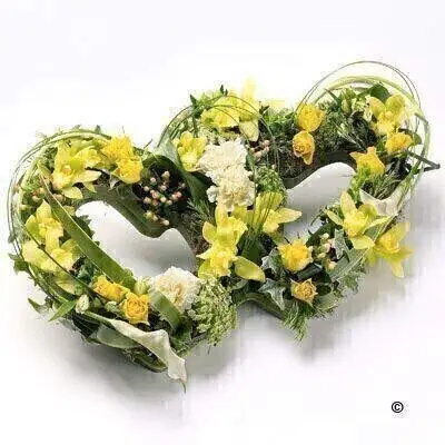 Double Heart Tribute - Yellow Double Heart Tribute - Yellow