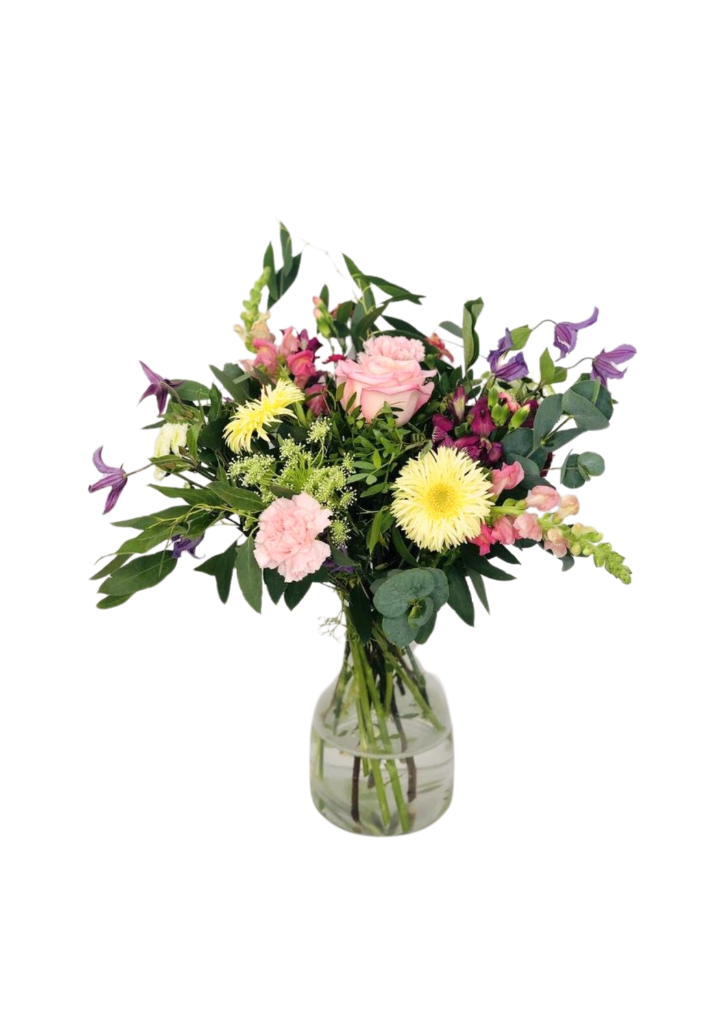 English Country Garden Vase of Flowers