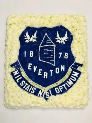 Everton Football Club Flag Funeral Flowers Everton Football Club Flag Funeral Flowers