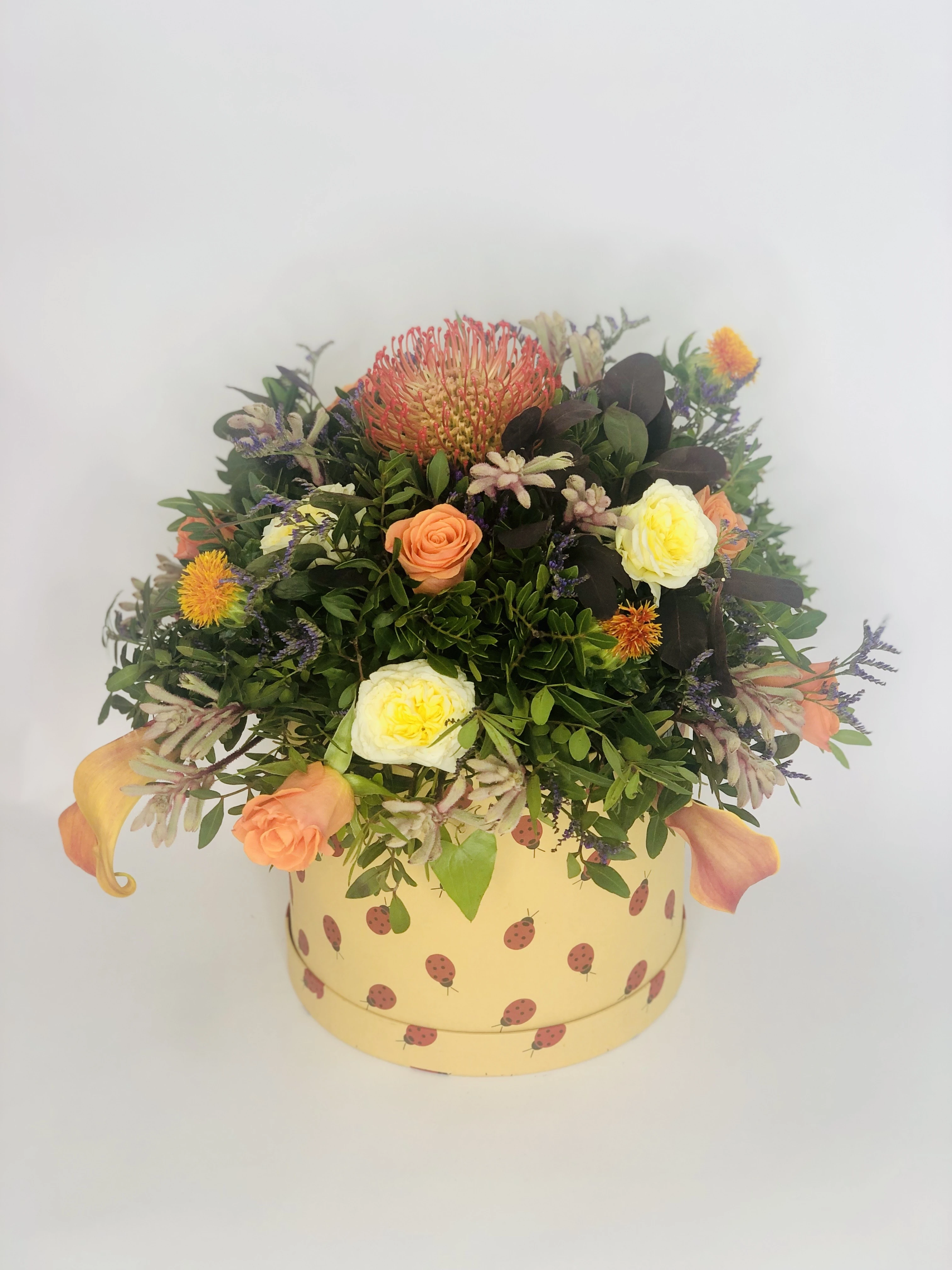 Fifty Shades of Autumn Hatbox Of Flowers