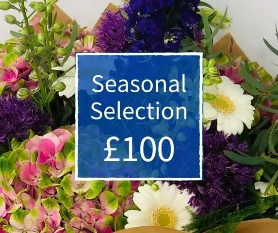 Florist Choice 100 - Seasonal Handtied Bouquet Florist Choice 100 - Seasonal Handtied Bouquet