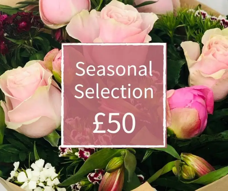 Florist Choice 50 - Seasonal Handtied Bouquet Florist Choice 50 - Seasonal Handtied Bouquet