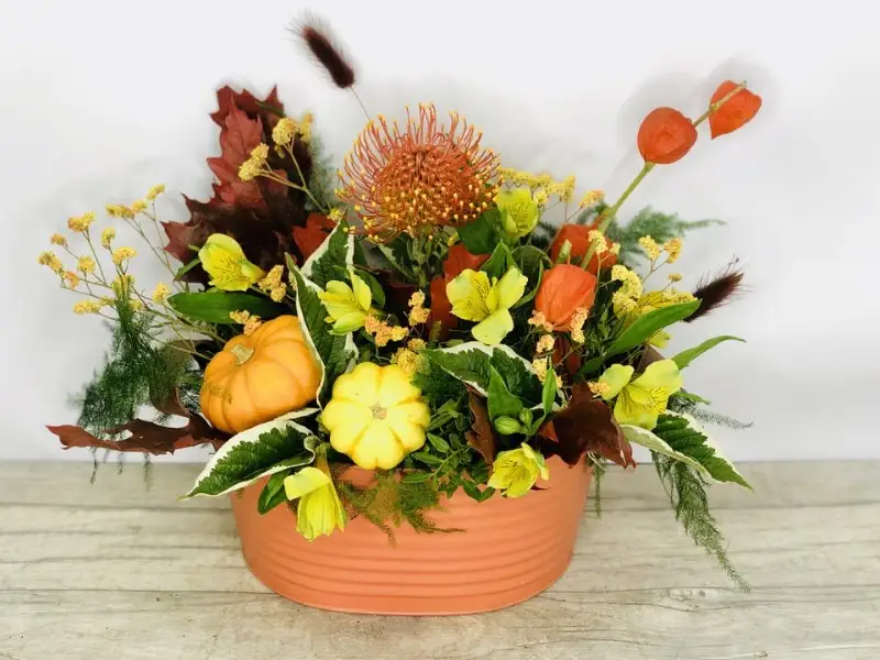 Golden Years Autumn Flower Arrangement
