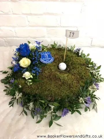 Golf Design Funeral Flowers Golf Design Funeral Flowers