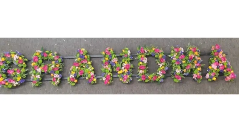 Grandma Funeral Flowers in Mixed Colours Grandma Funeral Flowers in Mixed Colours