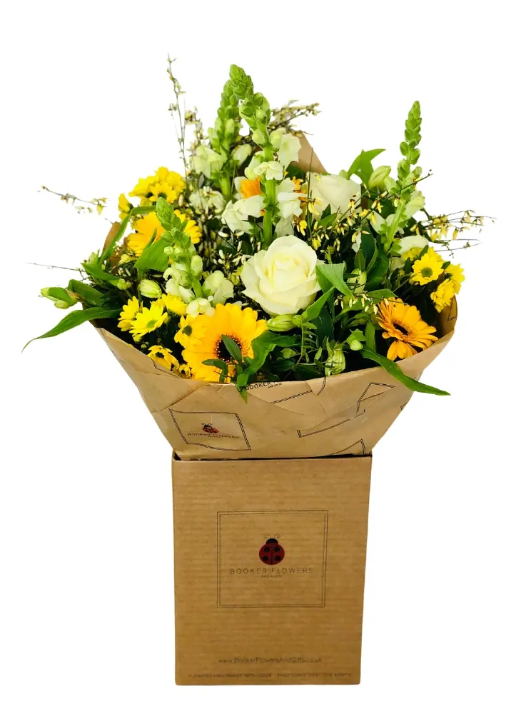 Lemon Drizzle Flowers Delivered in Bubble of Water for Mothers Day