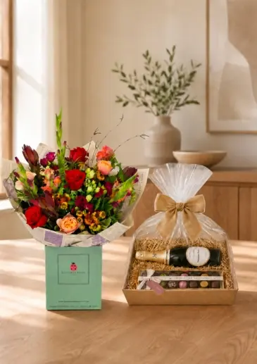 Magical bouquet in water Chocolates and Luxury Champagne Hamper