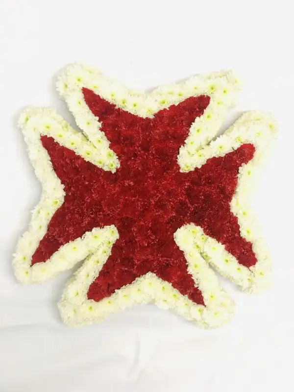 Maltese Cross Funeral Tribute