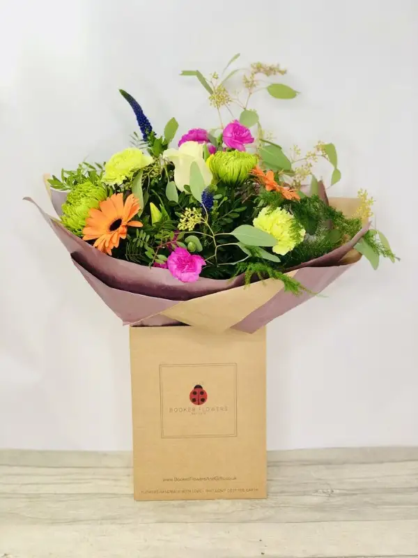 Mothers Day Cheerful Blooms Hand Tied Bouquet Standard