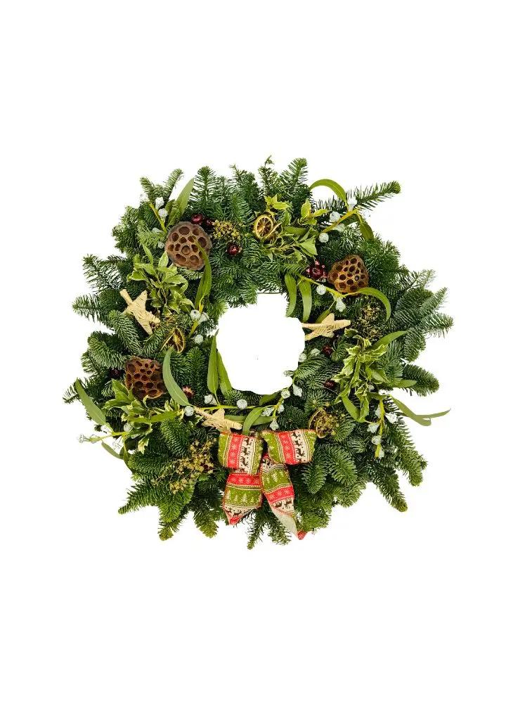 Natural Nordic Luxury Christmas Door Wreath - Standard Natural Nordic Luxury Christmas Door Wreath - Standard