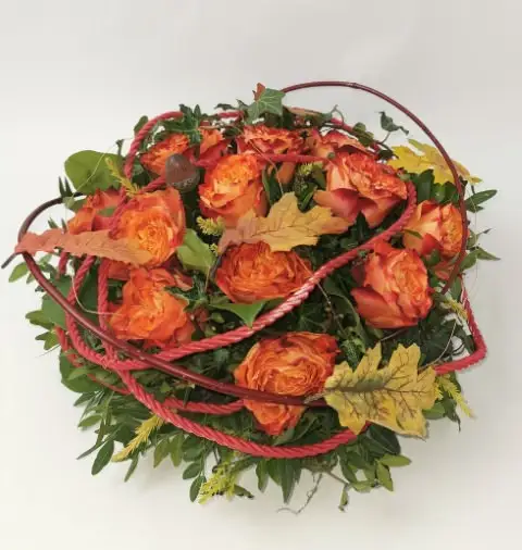 Orange Rose Posy Flower Arrangement Orange Rose Posy Flower Arrangement