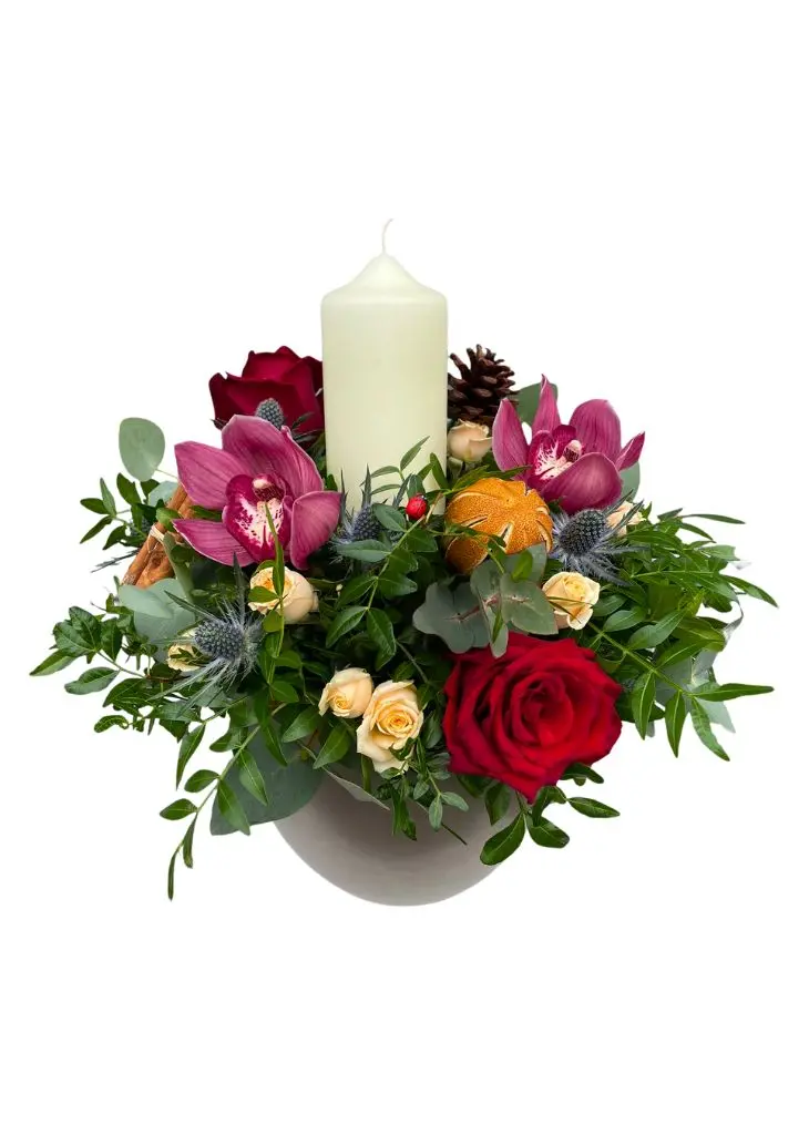 Orchid Bliss Christmas Table Centrepiece