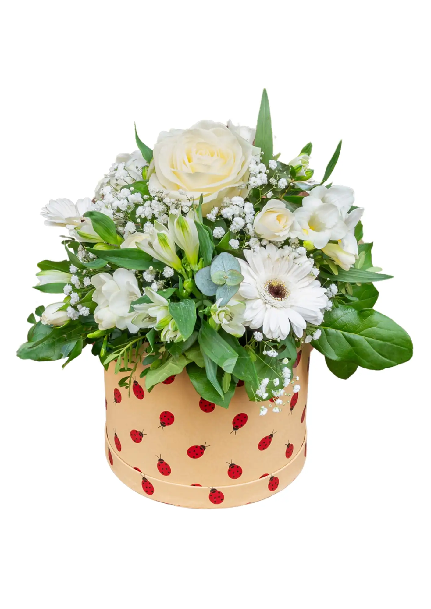 Perfect Purity White Hatbox of Flowers Perfect Purity White Hatbox of Flowers