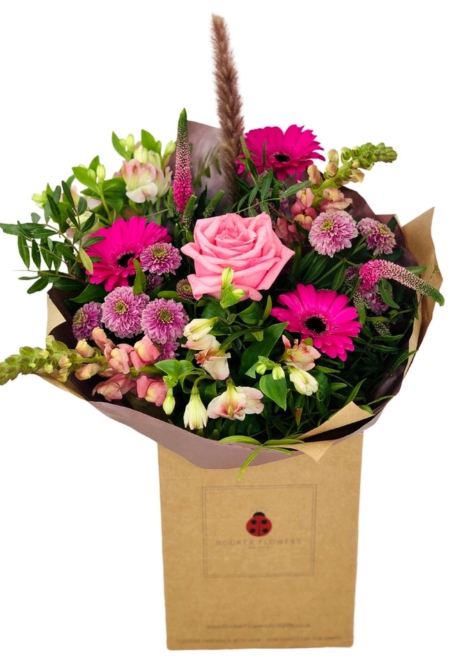 Pink Panther Mothers Day Handtied Bouquet
