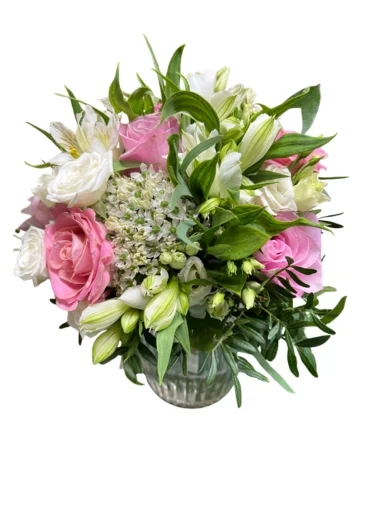 Pretty in Pink Prom Posy Hand Tied Bouquet
