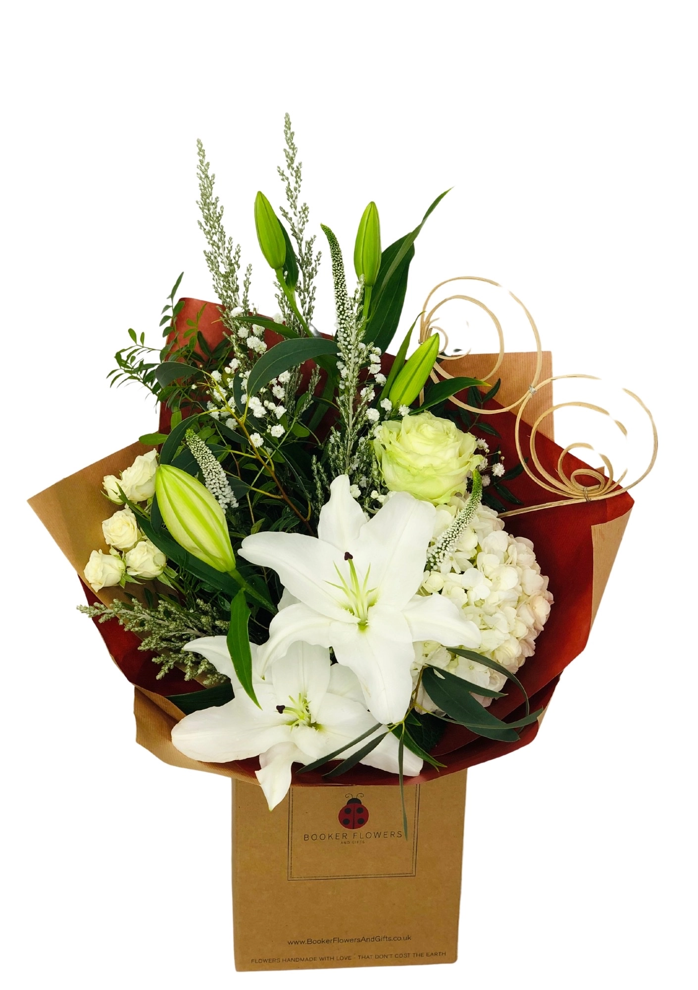 Pure Heart White Valentines Bouquet