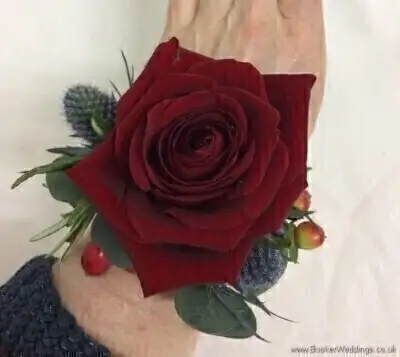 Red Rose Wrist Corsage Red Rose Wrist Corsage