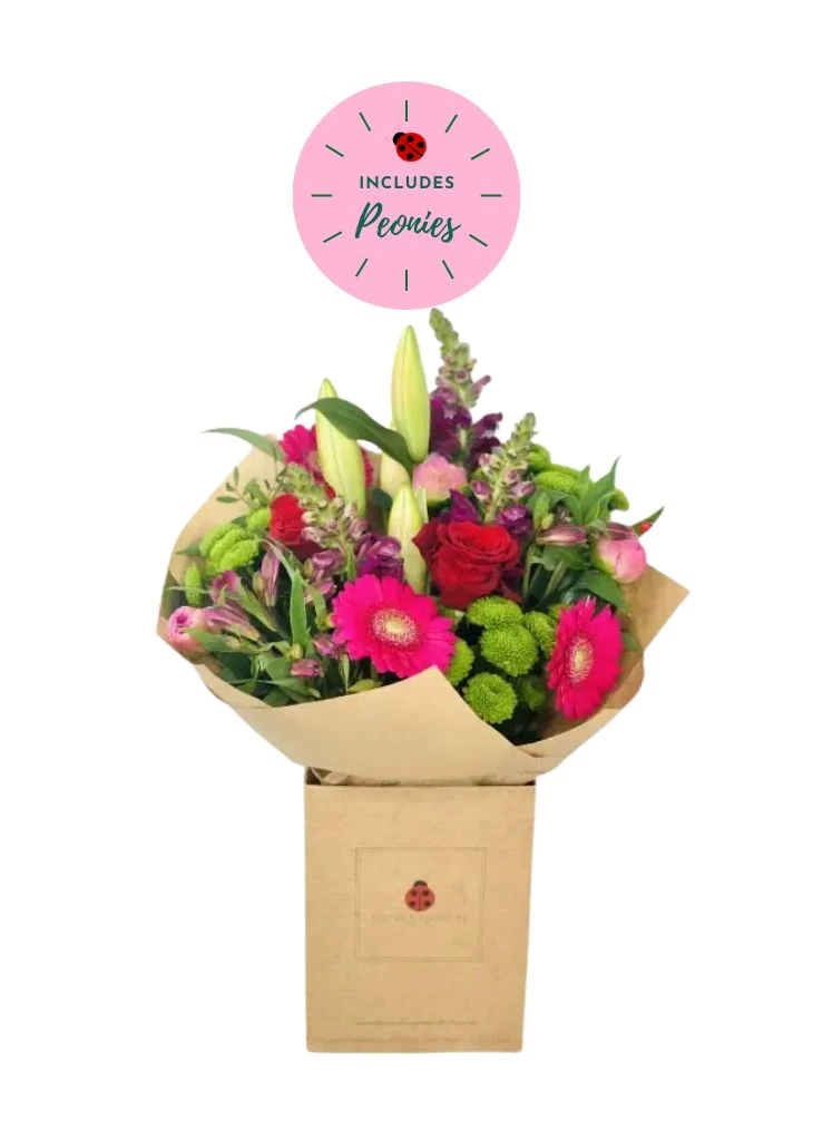 Romantic Rose and Peony Bouquet