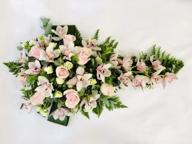 Rose and Orchid Spray Pale Pink Rose and Orchid Spray Pale Pink