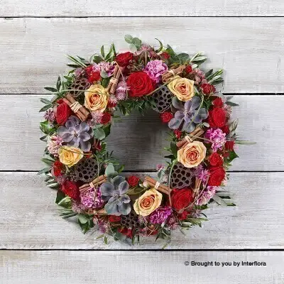 Santa Baby Festive Door Wreath