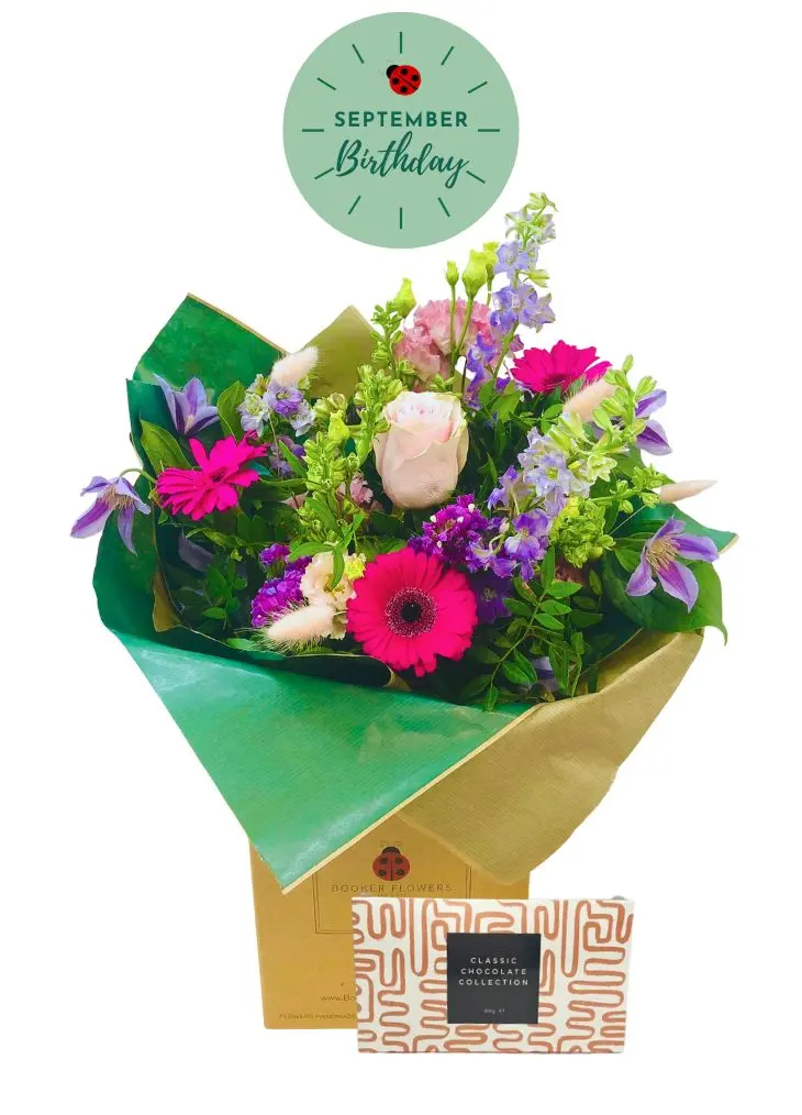 September Birthday Flowers Gift Set September Birthday Flowers Gift Set