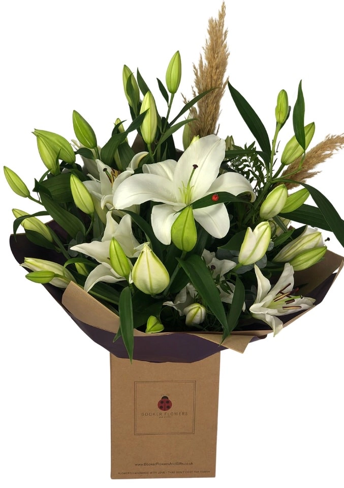 Stunning Large White Lily Bouquet Stunning Large White Lily Bouquet