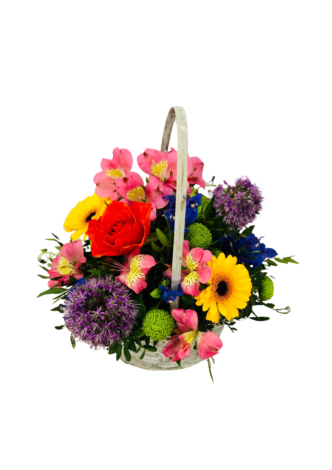 Summer Juicy Delights Basket of Flowers