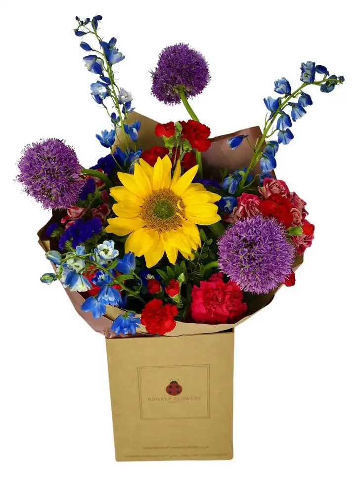 Sunflower and Allium Vibrant Summer Flowers
