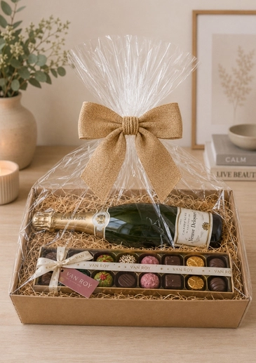 The Bubbly and Belgian Chocolate Hamper