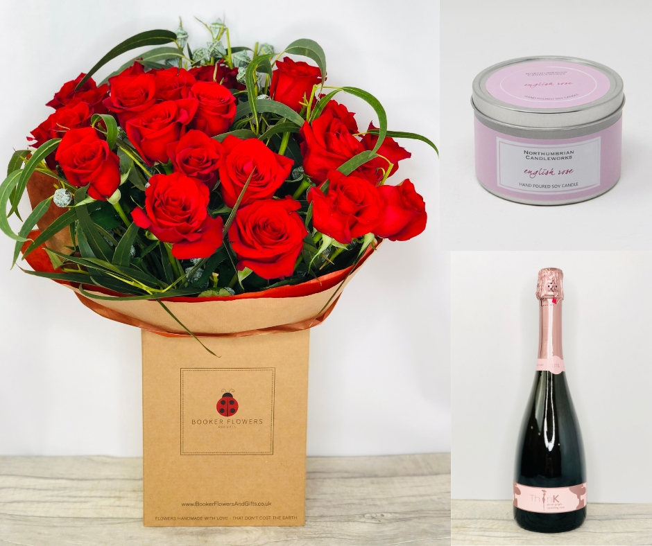 Valentines Deluxe 24 Rose Gift Set Valentines Deluxe 24 Rose Gift Set