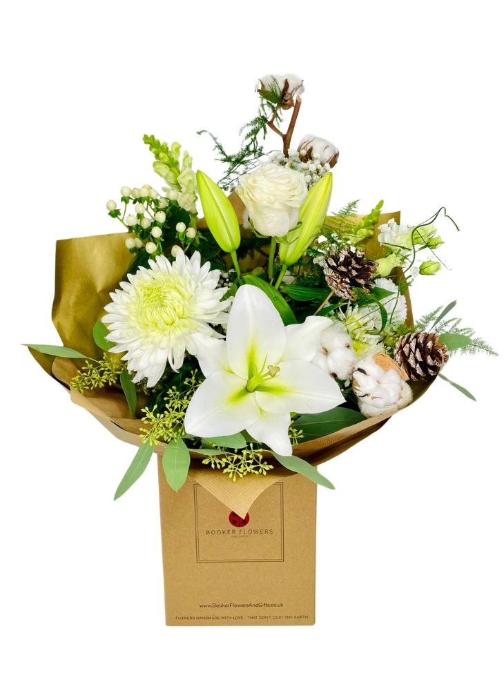 White Christmas Scented Lily Bouquet of Flowers