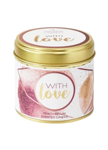 With Love Scented Candle in a Tin